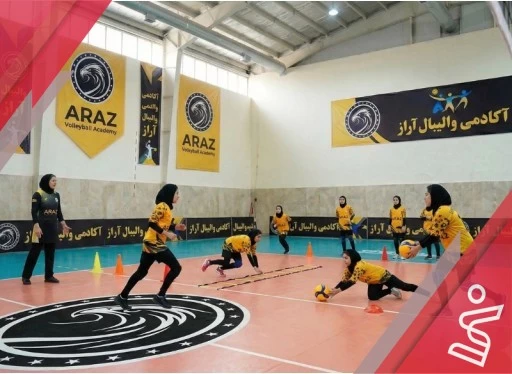 منتخب خانم فتحی شنبه و دوشنبه ۲۱-آکادامی والیبال آراز