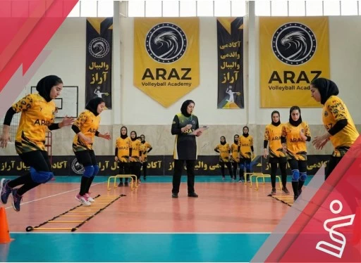 منتخب خانم فتحی شنبه و سه شنبه ۲۱-آکادامی والیبال آراز